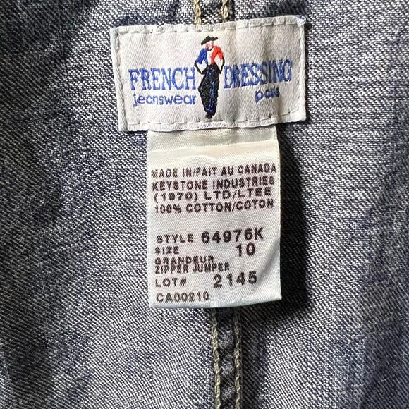 90's Vintage French Dressing Jeanswear Paris Women's Denim Dress - Picture 8 of 8